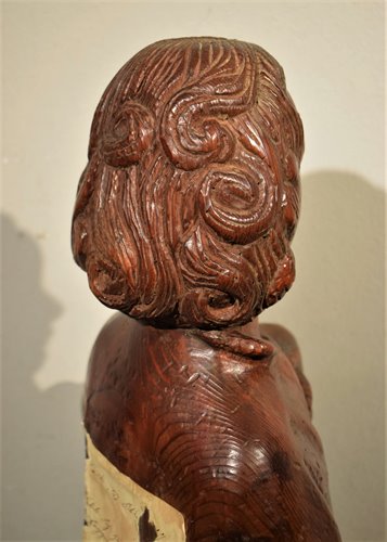 Sculpture en bois -  Saint Jean.